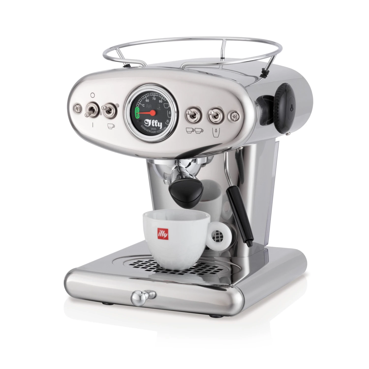 Illy X1 Anniversary E.S.E. Pod & Ground Coffee Machine - Stainless 5 Illy X1 Anniversary E.S.E. Pod & Ground Coffee Machine - Stainless - Image 3