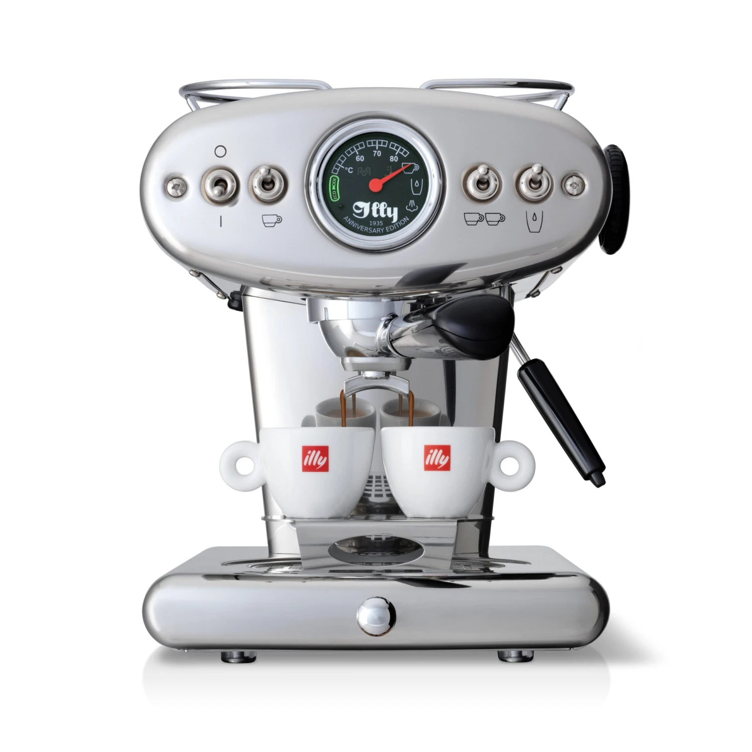Illy X1 Anniversary E.S.E. Pod & Ground Coffee Machine - Stainless 4 Illy X1 Anniversary E.S.E. Pod & Ground Coffee Machine - Stainless - Image 2