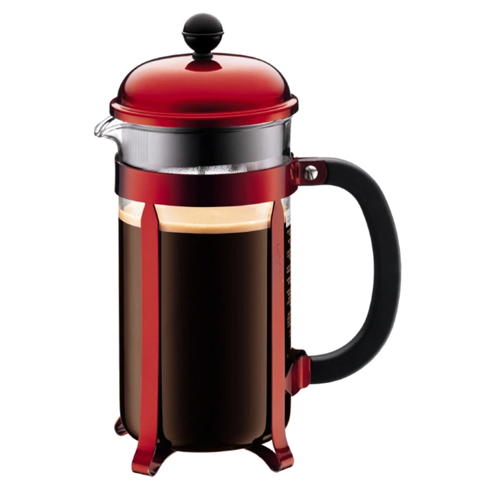 Bodum Red Chambord 8 Cup 34oz French Press Coffee Maker 3 Bodum Red Chambord 8 Cup 34oz French Press Coffee Maker