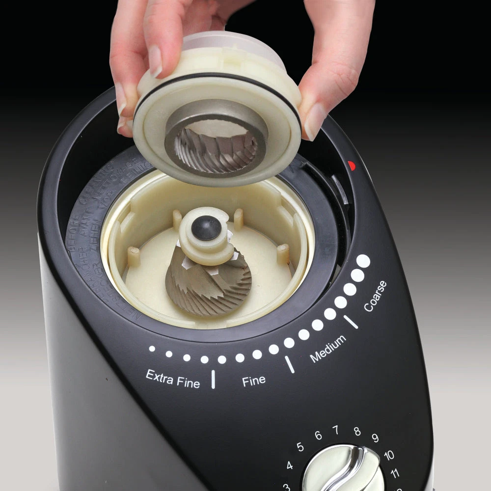 Capresso Infinity Plus Conical Burr Coffee Grinder In Black 5 Capresso Infinity Plus Conical Burr Coffee Grinder In Black - Image 3