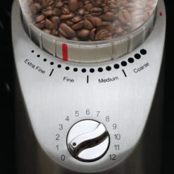 Capresso Infinity Plus Conical Burr Coffee Grinder In Metal 15 Capresso Infinity Plus Conical Burr Coffee Grinder In Metal -Coffee Series Store 575.05InfinityPlusControlsHR