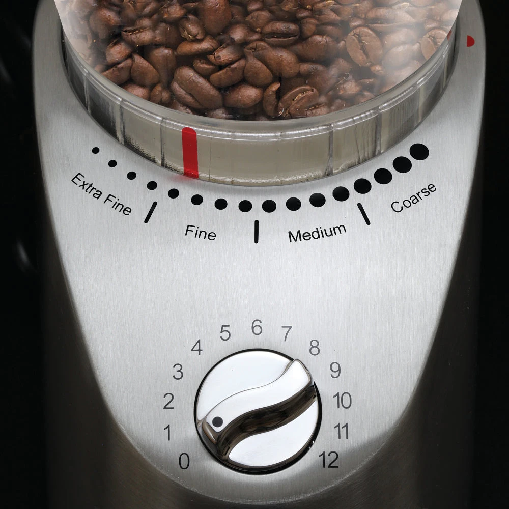 Capresso Infinity Plus Conical Burr Coffee Grinder In Metal 6 Capresso Infinity Plus Conical Burr Coffee Grinder In Metal - Image 4