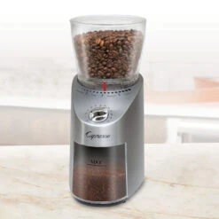 Capresso Infinity Plus Conical Burr Coffee Grinder In Metal 13 Capresso Infinity Plus Conical Burr Coffee Grinder In Metal -Coffee Series Store 575.05InfinityPlusLifestyleHR