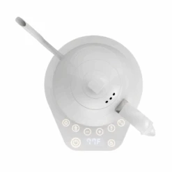 Brewista Artisan Electric Gooseneck Kettle - All White -Coffee Series Store ArtisanKettleWhiteonwhitetopview