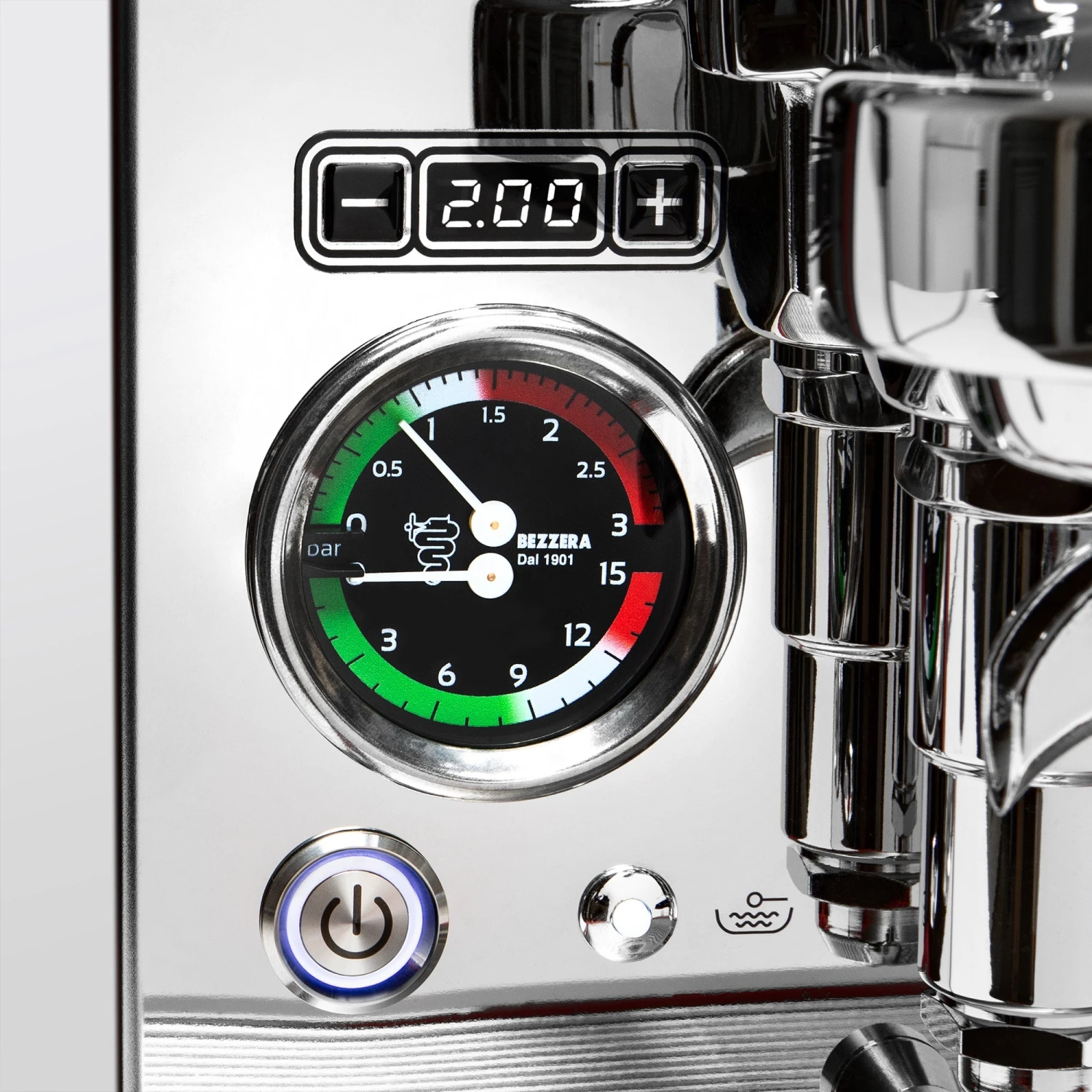 Bezzera Aria PID Espresso Machine With Flow Control - Pure Steel 5 Bezzera Aria PID Espresso Machine With Flow Control - Pure Steel - Image 3