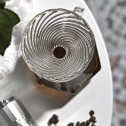 Brewista Tornado Duo Double Wall Glass Dripper -Coffee Series Store Brewistatornadodripperontablewithgrinder 1800x1800 7cd2b896 3c47 4c80 9316 969381c94d02