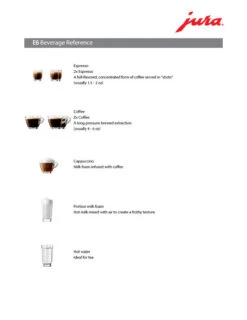 JURA E6 Automatic Espresso Machine - PRE 2023 11 JURA E6 Automatic Espresso Machine - PRE 2023 -Coffee Series Store E6 Beverage Ref b7434bc6 10c5 4173 8195 c4ebfb2cc86b