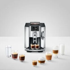 JURA E8 Espresso Machine - Chrome (NAA) -Coffee Series Store E8 Chrome NAA infinitytable specialties square
