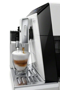 Refurbished DeLonghi Eletta Cappuccino In White ECAM44660W -Coffee Series Store ECAM44660WElettaWhiteLatteCrema