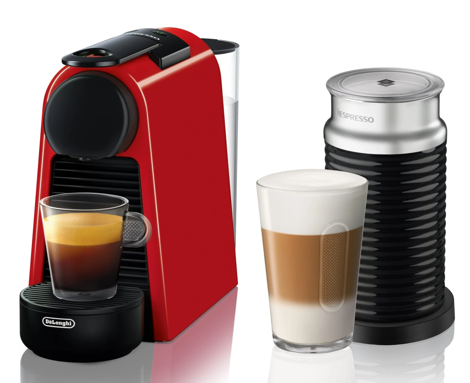 Nespresso Essenza Mini Espresso Machine By DeLonghi With Aeroccino - Ruby Red 3 Nespresso Essenza Mini Espresso Machine By DeLonghi With Aeroccino - Ruby Red