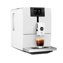 JURA ENA 8 Espresso Machine - Full Nordic White 17 JURA ENA 8 Espresso Machine - Full Nordic White -Coffee Series Store ENA 8 Full Nordic White NAA angle espresso square