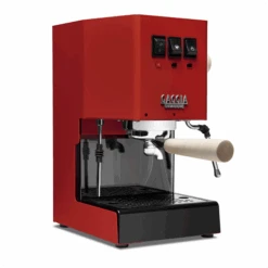 Gaggia Classic Evo Pro Espresso Machine In Cherry Red With Tiger Maple 12 Gaggia Classic Evo Pro Espresso Machine In Cherry Red With Tiger Maple -Coffee Series Store GACLASSICEVOPROREDTM Red Maple Single EVO 1153