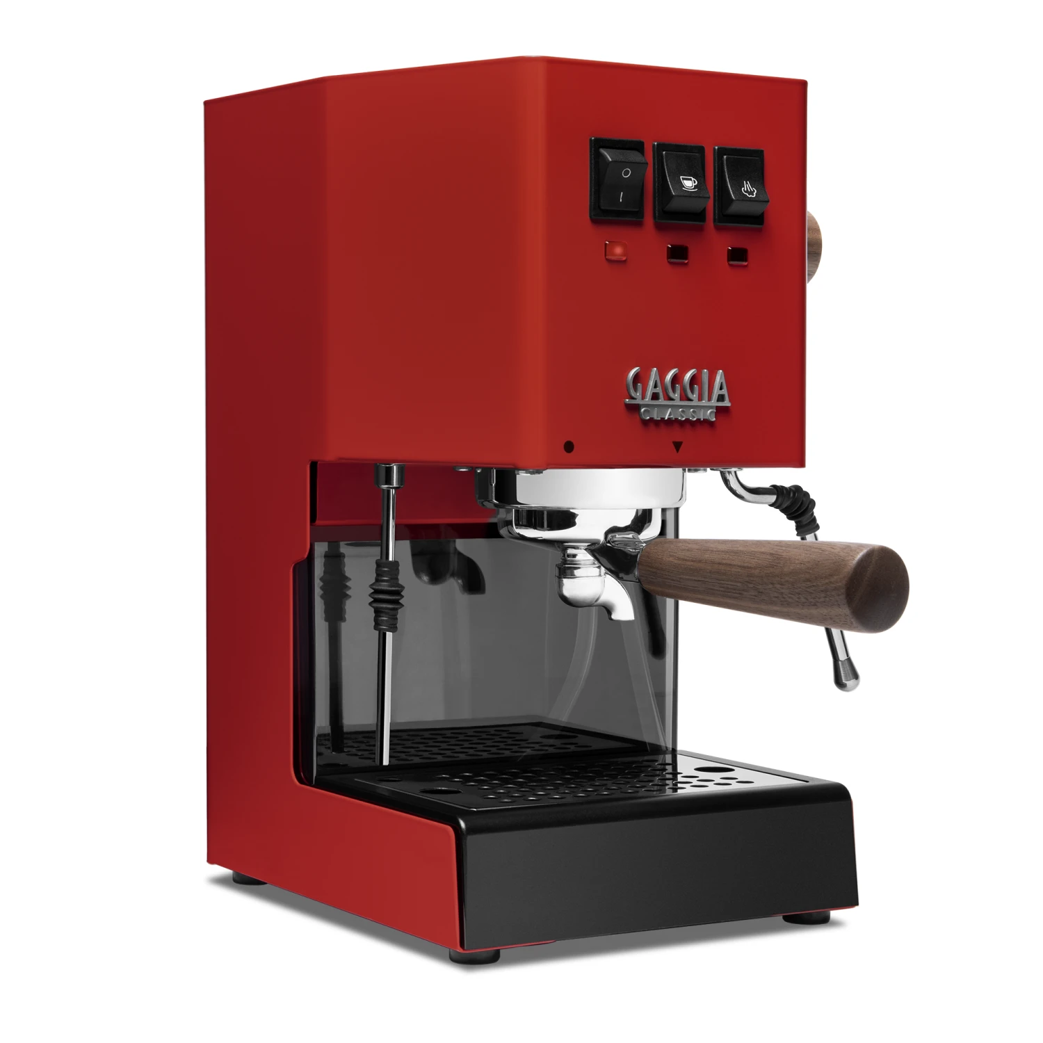 Gaggia Classic Evo Pro Espresso Machine In Cherry Red With Walnut 5 Gaggia Classic Evo Pro Espresso Machine In Cherry Red With Walnut - Image 3