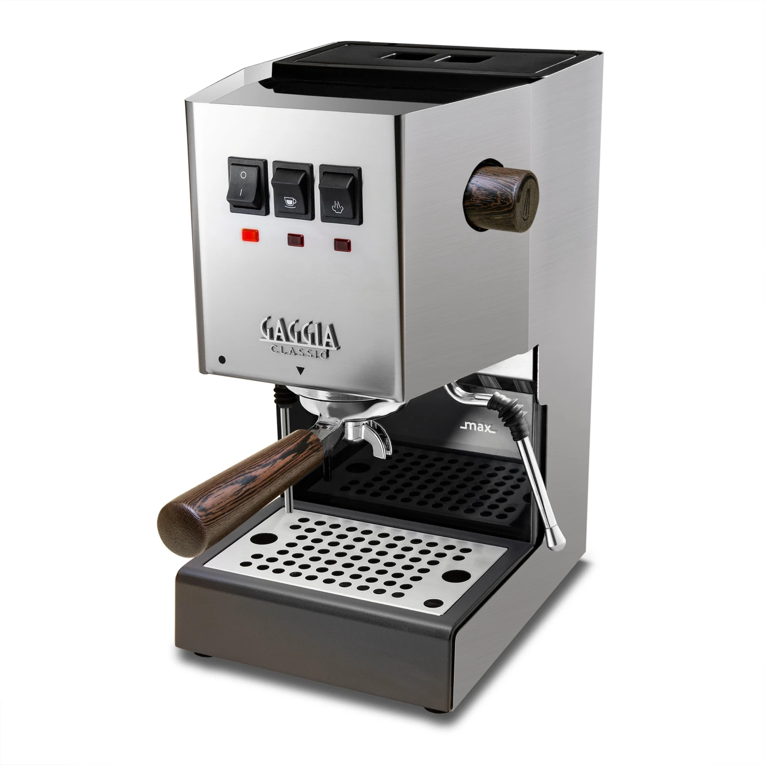 Gaggia Classic Pro In Stainless Steel - Wenge 3 Gaggia Classic Pro In Stainless Steel - Wenge