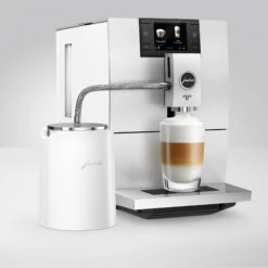 JURA Glacette Milk Cooling Sleeve - White -Coffee Series Store Glacette White ENA 8 NW angle infinity