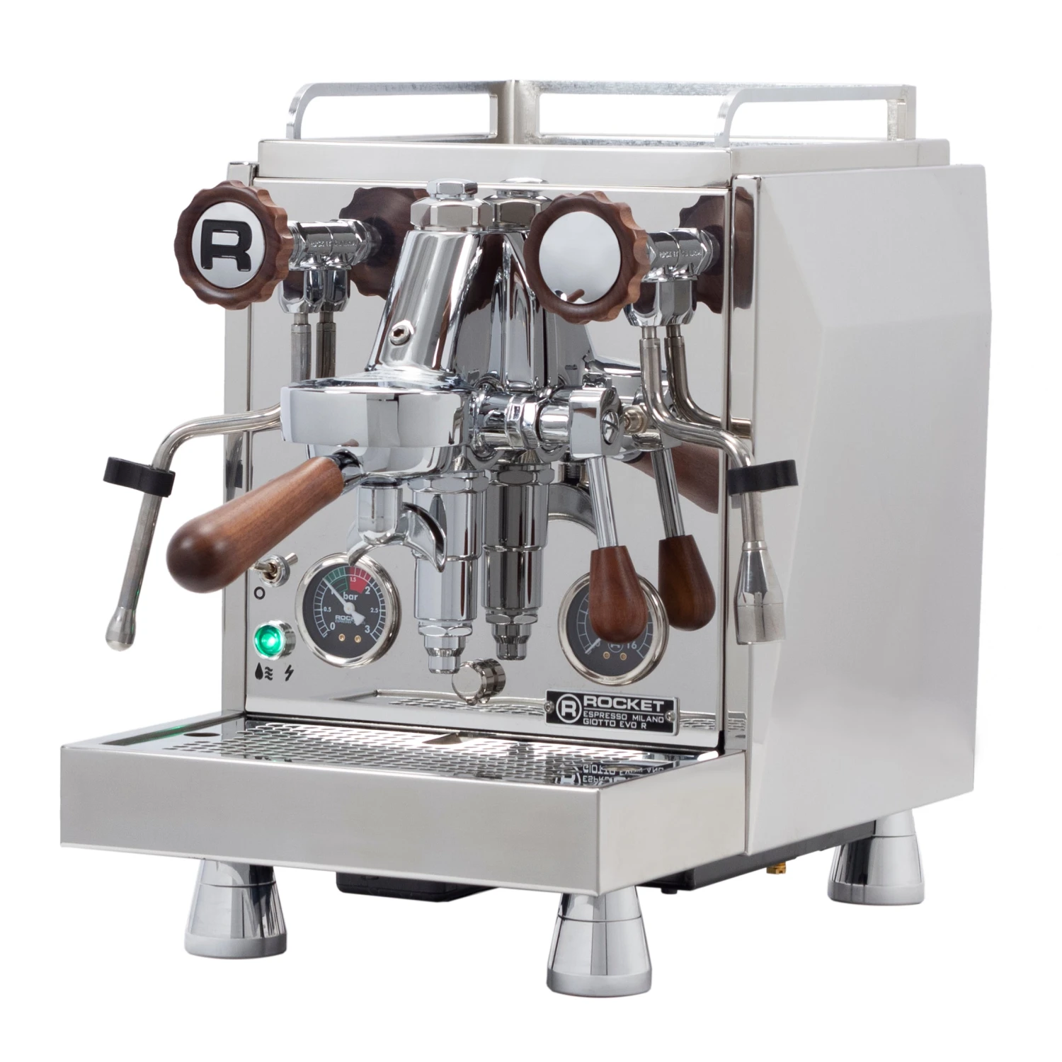 Rocket Espresso Giotto Cronometro R Espresso Machine - Walnut Accents 3 Rocket Espresso Giotto Cronometro R Espresso Machine - Walnut Accents