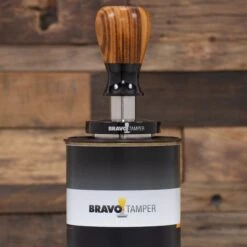 Bravo Espresso Tamper Light Wood Handle 54.7mm 12 Bravo Espresso Tamper Light Wood Handle 54.7mm -Coffee Series Store IMG 4457