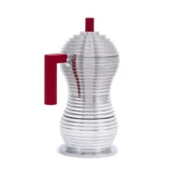 Illy Alessi Pulcina 3 Cup Moka Pot - Red -Coffee Series Store IMG 5814