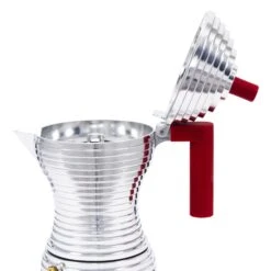 Illy Alessi Pulcina 3 Cup Moka Pot - Red -Coffee Series Store IMG 5856