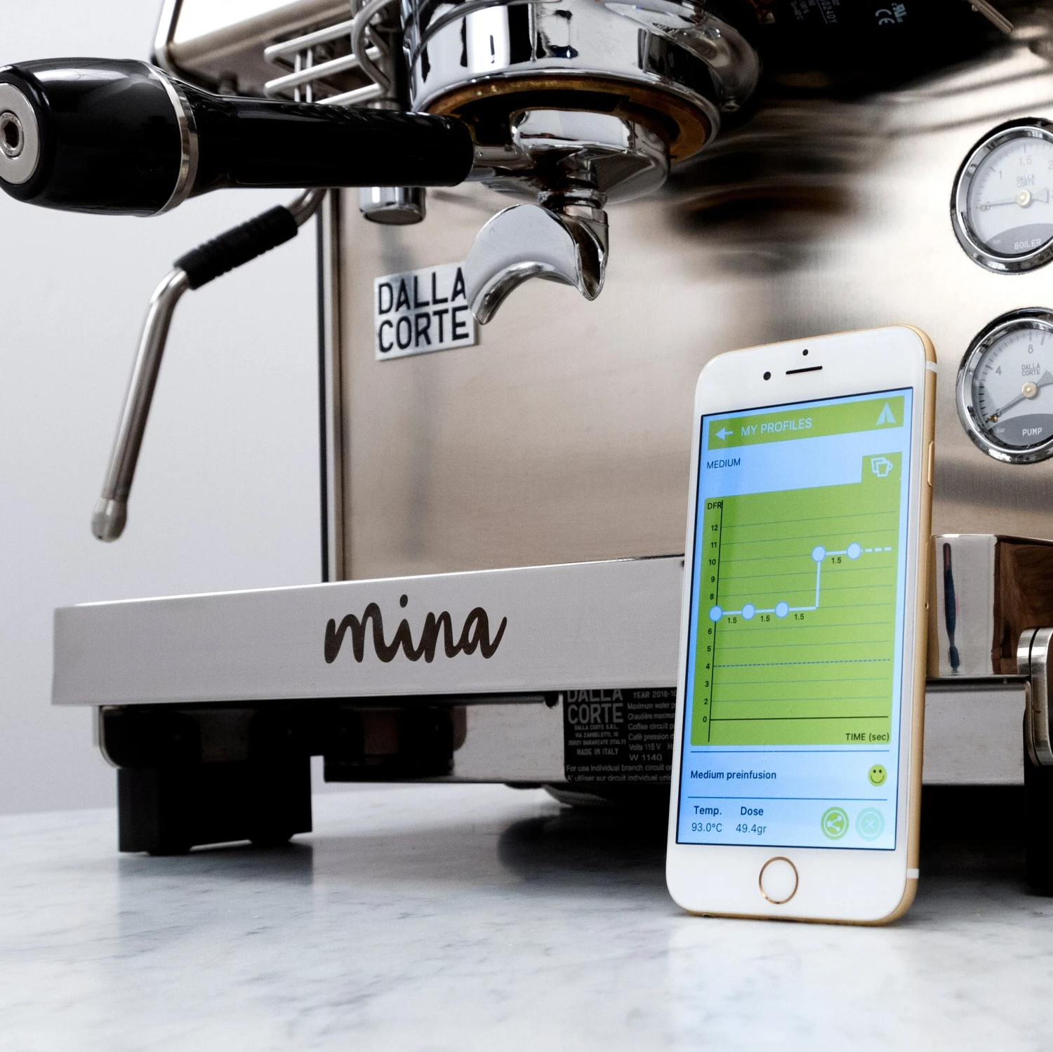 Dalla Corte Mina Espresso Machine (110v) - White 20 Dalla Corte Mina Espresso Machine (110v) - White - Image 18