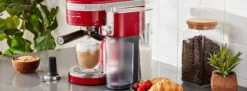 KitchenAid® Automatic Milk Frother Attachment - Empire Red -Coffee Series Store KitchenaidMilkFrotherEmpireRedBanner