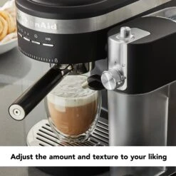 KitchenAid® Automatic Milk Frother Attachment - Onyx Black -Coffee Series Store KitchenaidMilkFrotherLifestyle2