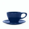 NotNeutral Small Latte Cup And Saucer - Indigo 1 NotNeutral Small Latte Cup And Saucer - Indigo -Coffee Series Store LINO Dark blue small latte
