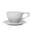 NotNeutral Large Latte Cup And Saucer - Light Gray -Coffee Series Store LINO L Latte Gray