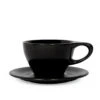 NotNeutral Small Latte Cup And Saucer - Matte Black -Coffee Series Store LINO S Latte Black