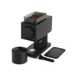 Fellow Ode Brew Grinder Gen 2 - Matte Black -Coffee Series Store OdeBrewGrinderGen2MatteBlack34AngleAllComponents1