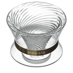 Brewista Tornado Duo Double Wall Glass Dripper -Coffee Series Store Tornado Angled