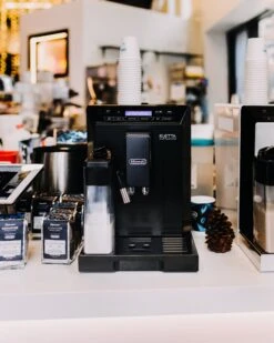 Refurbished DeLonghi Eletta Cappuccino In Black ECAM44660B 9 Refurbished DeLonghi Eletta Cappuccino In Black ECAM44660B -Coffee Series Store delonghi social lifestyle eletta black coffee n clothes event all rights jan 2099