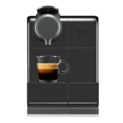 DeLonghi Nespresso Lattissima Touch Espresso Machine In Black -Coffee Series Store lattissimatouch 560b black front espresso